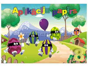 Aplikciju paprs A4, 8 krsas, vienpusjs